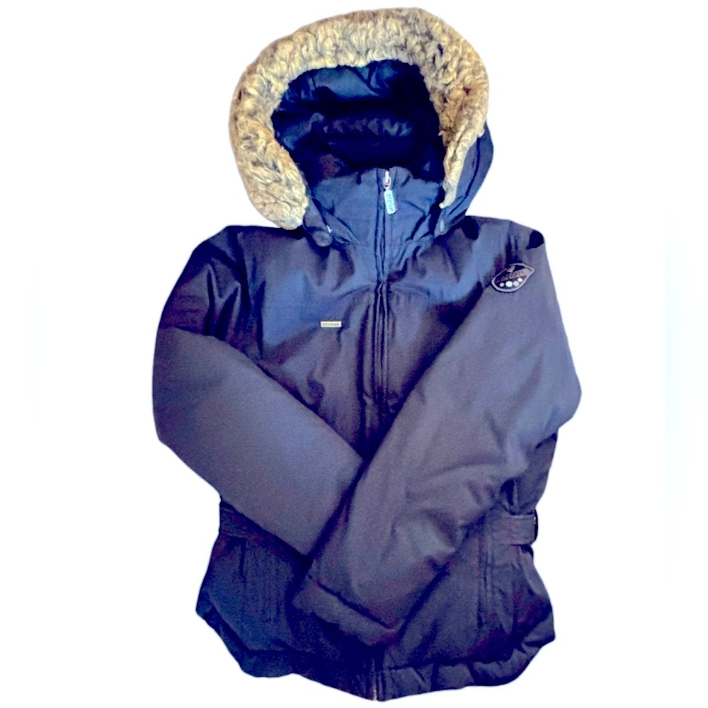 Vintage Columbia XCO Women’s Down Ski Jacket Navy Blue Size Small